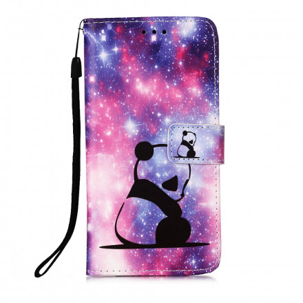 Housse Xiaomi Redmi 9A Rêveries Panda à Lanière Housse Xiaomi Redmi 9A Rêveries Panda à Lanière