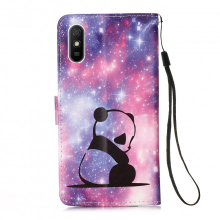 Housse Xiaomi Redmi 9A Rêveries Panda à Lanière Housse Xiaomi Redmi 9A Rêveries Panda à Lanière
