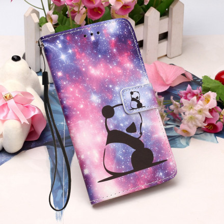 Housse Xiaomi Redmi 9A Rêveries Panda à Lanière Housse Xiaomi Redmi 9A Rêveries Panda à Lanière