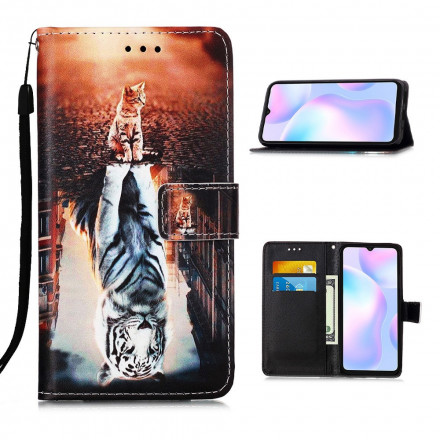 Housse Xiaomi Redmi 7A Rêveries d'Ernest le Chat à Lanière Housse Xiaomi Redmi 7A Rêveries d'Ernest le Chat à Lanière