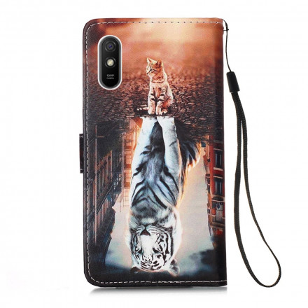 Housse Xiaomi Redmi 7A Rêveries d'Ernest le Chat à Lanière Housse Xiaomi Redmi 7A Rêveries d'Ernest le Chat à Lanière