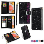 Housse Samsung Galaxy A42 5G Paillettes Portefeuille Zip Housse Samsung Galaxy A42 5G Paillettes Portefeuille Zip