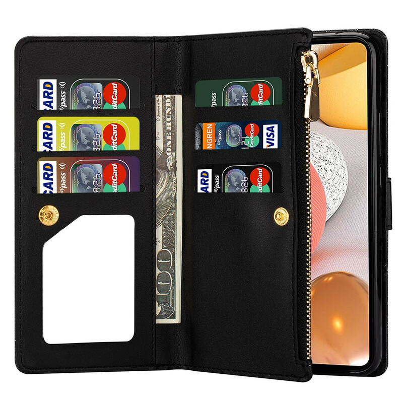 Housse Samsung Galaxy A42 5G Paillettes Portefeuille Zip Housse Samsung Galaxy A42 5G Paillettes Portefeuille Zip