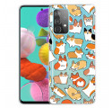 Coque Samsung Galaxy A32 5G Transparente Multiples Chiens