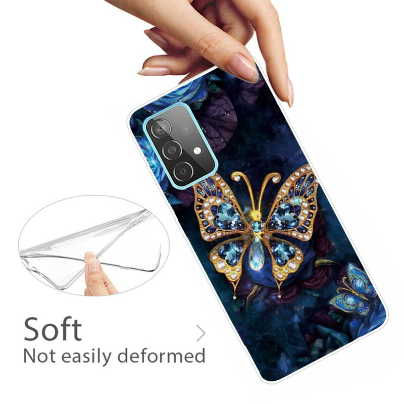 Coque Samsung Galaxy A32 5G Papillon Luxe