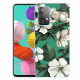 Coque Samsung Galaxy A32 5G Fleurs Blanches Peintes