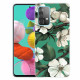 Coque Samsung Galaxy A32 5G Fleurs Blanches Peintes Coque Samsung Galaxy A32 5G Fleurs Blanches Peintes