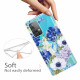 Coque Samsung Galaxy A52 5G Transparente Fleurs Bleues Aquarelle