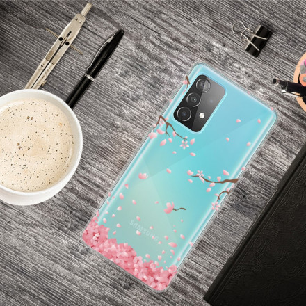 Coque Samsung Galaxy A52 5G Branches à Fleurs