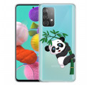 Coque Samsung Galaxy A52 5G Transparente Panda Sur Le Bambou