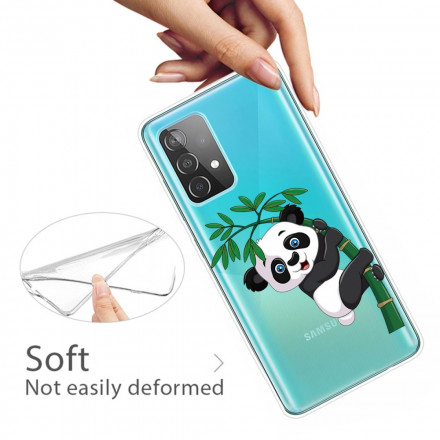 Coque Samsung Galaxy A52 5G Transparente Panda Sur Le Bambou