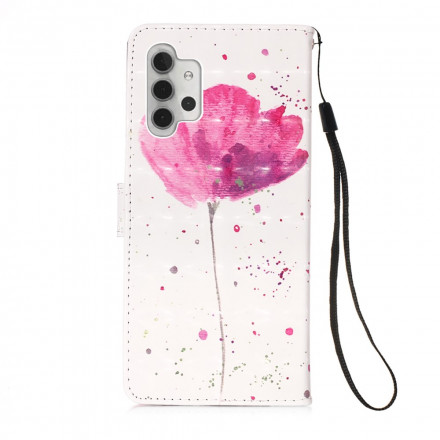 Housse Samsung Galaxy A32 5G Coquelicot Aquarelle