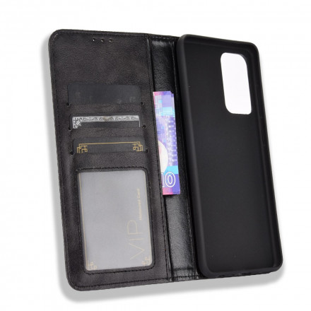 Flip Cover Samsung Galaxy A52 5G Effet Cuir Vintage Stylisé Flip Cover Samsung Galaxy A52 5G Effet Cuir Vintage Stylisé