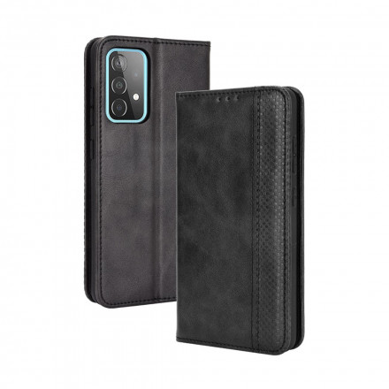 Flip Cover Samsung Galaxy A52 5G Effet Cuir Vintage Stylisé Flip Cover Samsung Galaxy A52 5G Effet Cuir Vintage Stylisé