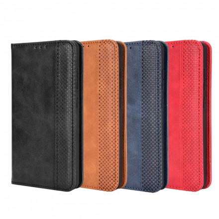 Flip Cover Samsung Galaxy A52 5G Effet Cuir Vintage Stylisé Flip Cover Samsung Galaxy A52 5G Effet Cuir Vintage Stylisé