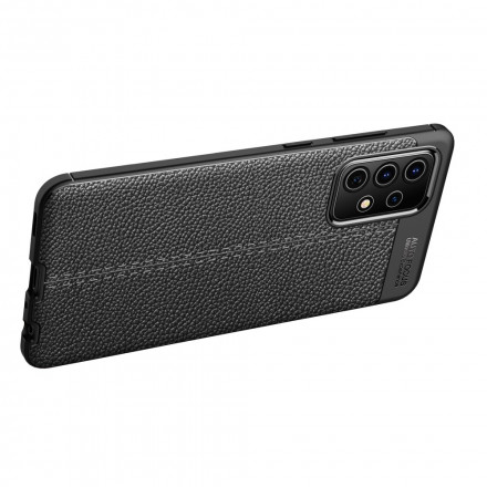 Coque Samsung Galaxy A52 5G Effet Cuir Litchi Double Line