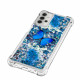 Coque Samsung Galaxy A32 5G Papillons Bleus Paillettes