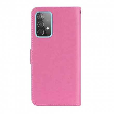 Housse Samsung Galaxy A52 5G Hibou Mandala et Breloque Housse Samsung Galaxy A52 5G Hibou Mandala et Breloque