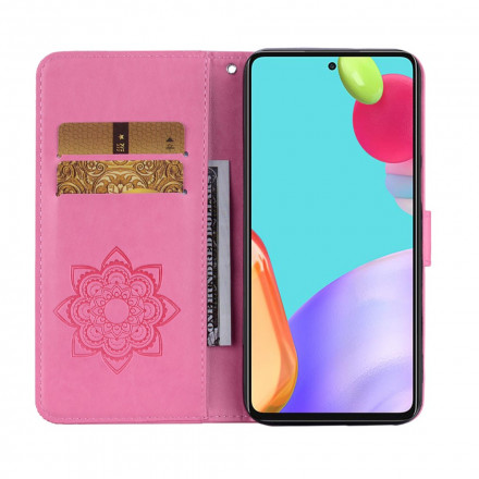 Housse Samsung Galaxy A52 5G Hibou Mandala et Breloque Housse Samsung Galaxy A52 5G Hibou Mandala et Breloque