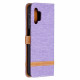 Housse Samsung Galaxy A32 5G Tissu et Effet Cuir à Lanière Housse Samsung Galaxy A32 5G Tissu et Effet Cuir à Lanière