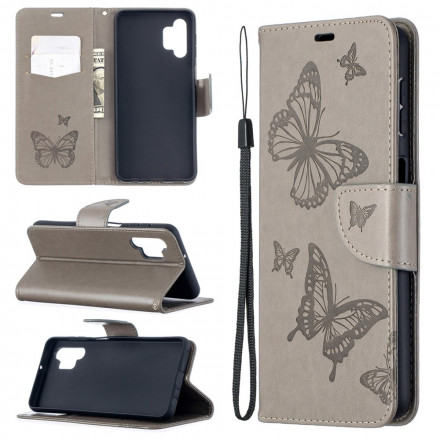 Housse Samsung Galaxy A32 5G Les Papillons en Vol avec Lanière Housse Samsung Galaxy A32 5G Les Papillons en Vol avec Lanière