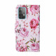 Housse Samsung Galaxy A52 5G Fleurs Magistrales avec Lanière