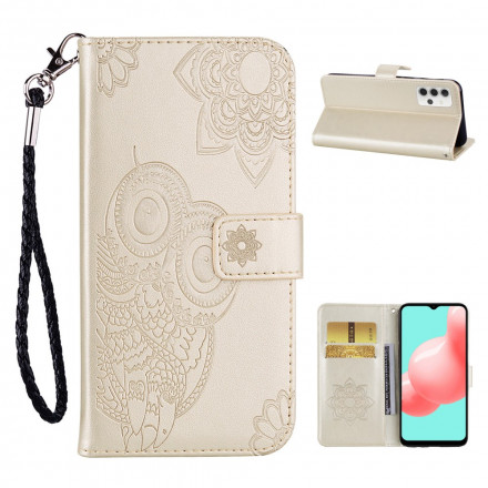 Housse Samsung Galaxy A32 5G Hibou Mandala et Lanière Housse Samsung Galaxy A32 5G Hibou Mandala et Lanière