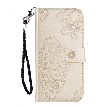 Housse Samsung Galaxy A32 5G Hibou Mandala et Lanière Housse Samsung Galaxy A32 5G Hibou Mandala et Lanière