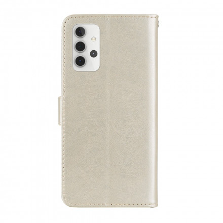 Housse Samsung Galaxy A32 5G Hibou Mandala et Lanière Housse Samsung Galaxy A32 5G Hibou Mandala et Lanière