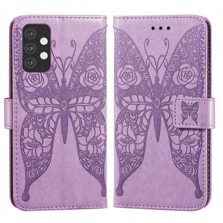 Housse Samsung Galaxy A32 5G Papillons Motif en Fleurs Housse Samsung Galaxy A32 5G Papillons Motif en Fleurs