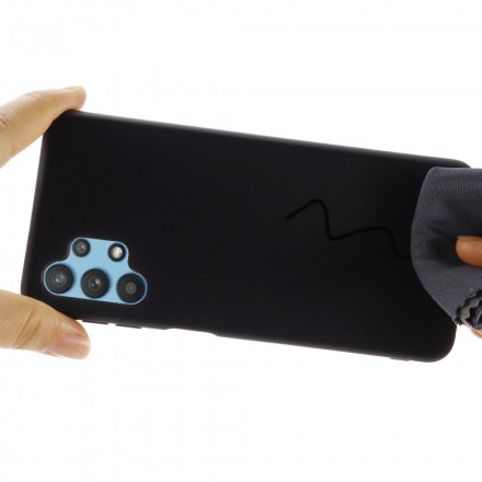 Coque Samsung Galaxy A32 5G Silicone Liquide avec Lanière