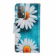 Housse Samsung Galaxy A52 5G Marguerites à Lanière Housse Samsung Galaxy A52 5G Marguerites à Lanière