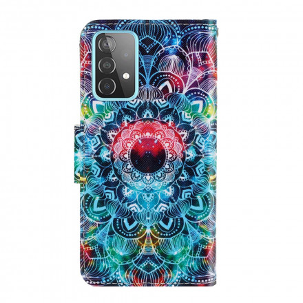 Housse Samsung Galaxy A52 5G Flashy Mandala à Lanière Housse Samsung Galaxy A52 5G Flashy Mandala à Lanière