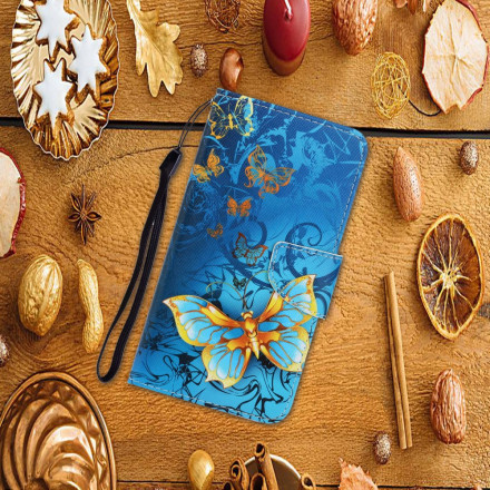 Housse Samsung Galaxy A52 5G Variations Papillons à Lanière Housse Samsung Galaxy A52 5G Variations Papillons à Lanière