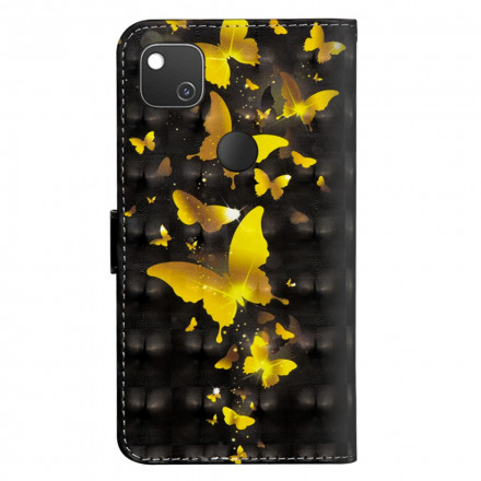 Housse Google Pixel 4A Papillons Jaunes Housse Google Pixel 4A Papillons Jaunes