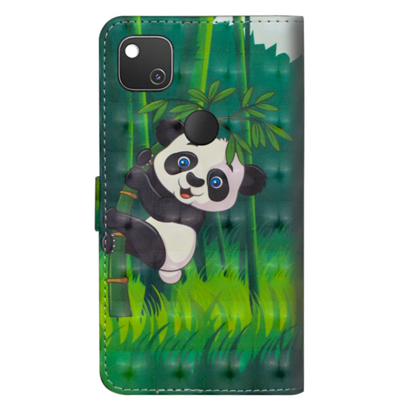 Housse Google Pixel  4a Panda et Bambou 