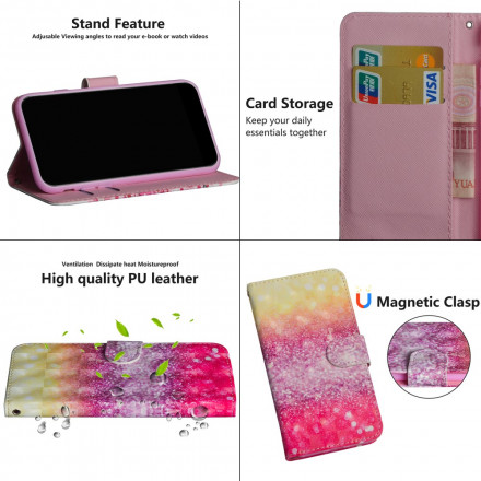 Housse Google Pixel 4a Dégradé Paillettes Magentas Housse Google Pixel 4a Dégradé Paillettes Magentas