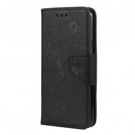 Housse Google Pixel 4a Que des Papillons avec Lanière