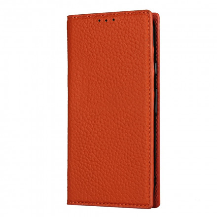 Flip Cover Google Pixel 4a Cuir Litchi Véritable à Lanière Flip Cover Google Pixel 4a Cuir Litchi Véritable à Lanière