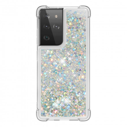 Coque Samsung Galaxy S21 Ultra 5G Désires Paillettes Coque Samsung Galaxy S21 Ultra 5G Désires Paillettes