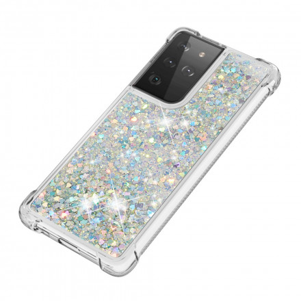 Coque Samsung Galaxy S21 Ultra 5G Désires Paillettes Coque Samsung Galaxy S21 Ultra 5G Désires Paillettes