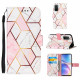 Housse OnePlus 9 Pro Marbre Géométrique à Lanière Housse OnePlus 9 Pro Marbre Géométrique à Lanière