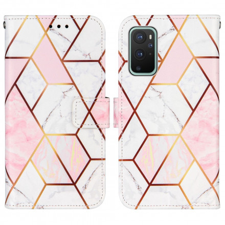 Housse OnePlus 9 Pro Marbre Géométrique à Lanière Housse OnePlus 9 Pro Marbre Géométrique à Lanière