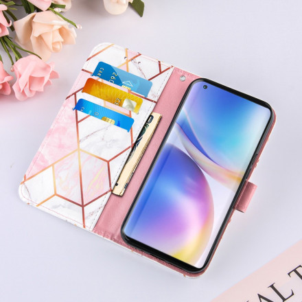 Housse OnePlus 9 Pro Marbre Géométrique à Lanière Housse OnePlus 9 Pro Marbre Géométrique à Lanière