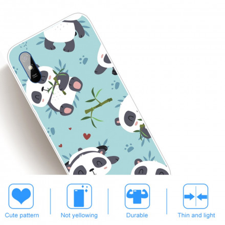 Coque Xiaomi Redmi 9A Tas de Pandas