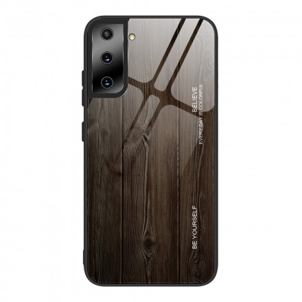 Coque Samsung Galaxy S21 Plus 5G Verre Trempé Design Bois