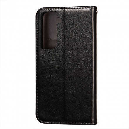 Housse Samsung Galaxy S21 Plus 5G Style Cuir Fermoir Réversible Housse Samsung Galaxy S21 Plus 5G Style Cuir Fermoir Réversible