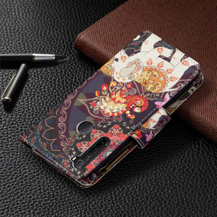 Housse Xiaomi Redmi Note 8T Poche Zippée Éléphant Housse Xiaomi Redmi Note 8T Poche Zippée Éléphant