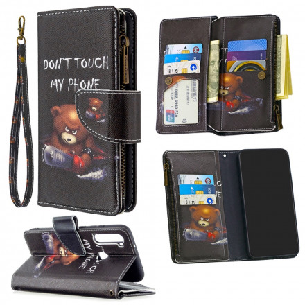 Housse Xiaomi Redmi Note 8T Poche Zippée Ours Housse Xiaomi Redmi Note 8T Poche Zippée Ours