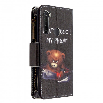 Housse Xiaomi Redmi Note 8T Poche Zippée Ours Housse Xiaomi Redmi Note 8T Poche Zippée Ours